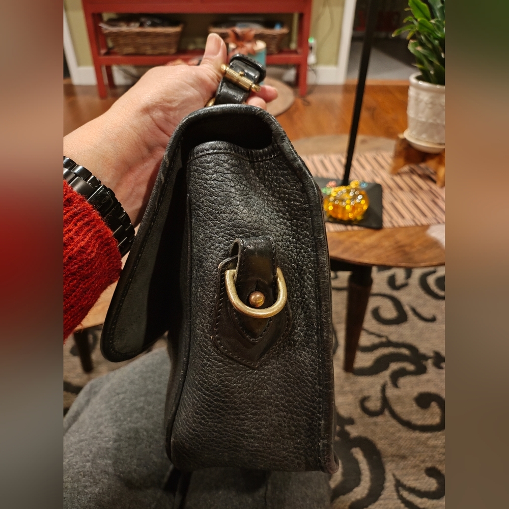 Vintage Dooney & Bourke Black Leather Satchel - Picture 9 of 12